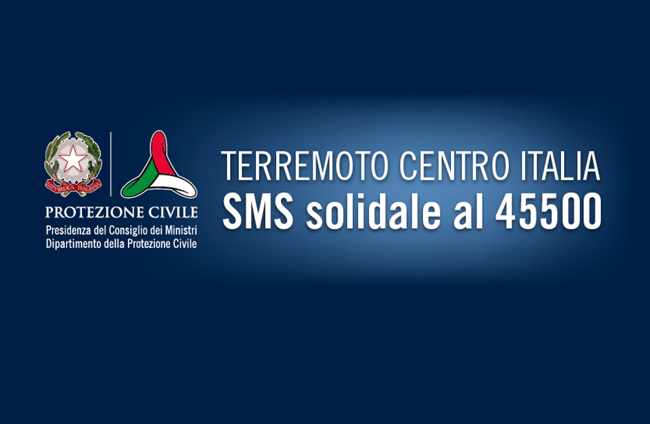 TERREMOTO CENTRO ITALIA SMS solidale il numero è 45500 RDS RDS